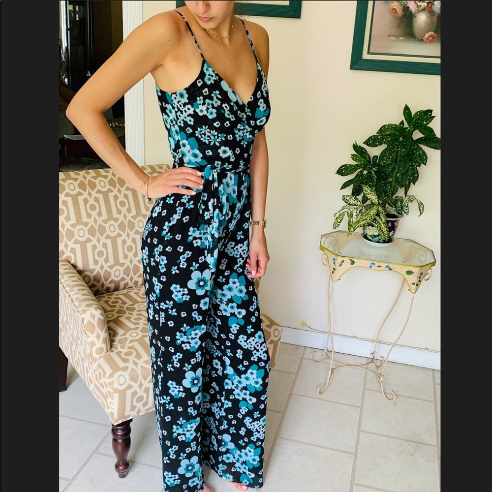 Michael Kors floral wrap jumpsuit